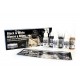 Acrylic Model Colour Paint Set - Black & White (8 x 17ml)