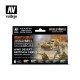 Acrylic Model Colour Paint Set - WWII Desert British & German Armour & Infantry (6 x 17ml)