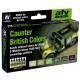 AFV Acrylic Airbrush Paint Set - British Caunter Colours (6 x 17ml)