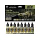 AFV Acrylic Paint Set - Cold War & Modern Russian Green Patterns (8 x 17ml)