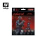 Acrylic Paint Set - Cyberpunk Red Lawmen (8 x 17 ml/0.57 fl oz w/Figure)
