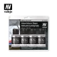 Water-Based Metallic Colours Paint Set - Aluminium Dope (4 x 32ml)