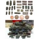 1/48 Tents, Tarps & Crates #2 (27 pieces, 16 Crates & 11 Rolls)