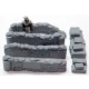 1/35 Configurable Sandbags Walls "Checkpoint" + Crates (figure Not included)