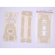 1/200 Japanese "Mikasa" Battleship 1905 Wooden Deck for Trumpeter kit #62004