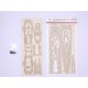 1/350 German "Admiral Hipper" Heavy Cruiser Wooden Deck for Trumpeter kit #05317