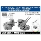 1/350 IJN Type 89 12.7cm AA Guns (with Fuse Second Controller) x4pcs