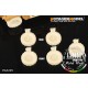 1/35 Modern HUMVEE/DUMVEE Family Super Swamper Wheels w/Spare Wheel