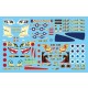 Decals for Egg Plane Mitsubishi XF-2A, F-16C, YF-16 Special Schemes