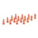 Hold & Guide Dowel Pin for Silicone Rubber Mold (S) Orange