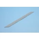 Styrene/PS Half Circle Stick (diameter: 4.0mm, length: 250mm, 4pcs, gray)
