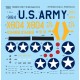 1/48 WWII USAAF P-40 Warhawk Part.3 Decals for Airfix kits