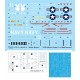 1/72 F-14A Tomcat Decals Part.1 - VX-4 Evaluators "Vandy 1" for Academy kits