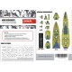 1/700 HMS Agincourt Battleship Deck Paint Masking for FlyHawk kit #FH1310
