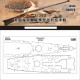 1/350 USS Hawaii (CB-3) Cruiser Wooden Deck for Hobby Boss kit #86515