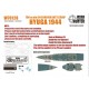 1/700 IJN Battleship Hyuga 1944 Wooden Deck for Fujimi kit #431307