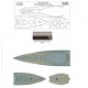 1/700 USS West Virginia BB-48 1941 Wood Deck for Trumpeter kit #05771