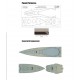 1/700 USS California BB-44 1941 Wooden Deck for Trumpeter kit #05783