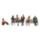 HO Scale People Sitting (2 women & 4 men)