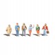 HO Scale General Public (3 men & 3 women)