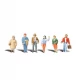 HO Scale General Public (3 men & 3 women)