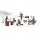HO Scale Summertime Jobs (lemonade stand, 5 figures, dog)