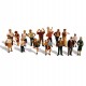 HO Scale Men, Women & Children in Various Poses (16 figures)