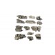 Terrain - Outcropping Ready Rocks (13pcs, 2.54cm-8.89cm x 2.54cm-4.76cm)