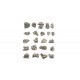 Terrain - Boulder Ready Rocks (22pcs, 2.85cm-3.81cm x 1.9cm-4.44cm)