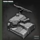 1/35 Battlefield Diorama Base for Figures - Gun Mount