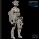 1/24 (75mm Scale) Fantasy US SEAL Assault Team Female Soldier w/Punisher Shield