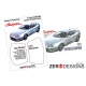 1/24 Toyota Supra Window Pre-Cut Painting Masks for Tamiya kits