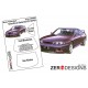 1/24 Nissan Skyline R33 GT-R Window Painting Masks for Tamiya kits
