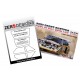 1/24 Audi Quattro S1 1985 Monte Carlo Rally Window Pre-Cut Painting Masks for Beemax kits