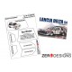 1/24 Lancia Delta S4 Rally Window Pre-Cut Painting Masks for Beemax kits
