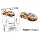 1/24 McLaren MP4-12C GT3 Window Pre-Cut Painting Masks for Fujimi kits
