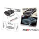 1/24 Nissan 180SX Window Pre-Cut Painting Masks for Tamiya kits #24088 - 89727