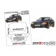 1/24 Mercedes Benz AMG 500SL Window Pre-Cut Painting Masks for Tamiya kits #24095/89762