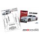 1/24 Nissan Silvia S15 Window Pre-Cut Painting Masks for Aoshima kits