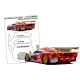 1/24 Mclaren F1 GTR Long Tail Window Pre-Cut Painting Masks for Aoshima kits