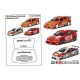 1/24 Alfa Romeo 155 V6 TI Pre Cut Window Painting Masks for Tamiya kits