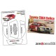 1/24 Toyota Celica TA64 Rally Pre Cut Window Painting Masks for Beemax kits