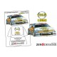 1/24 Opel Calibra V6 DTM Pre Cut Window Painting Masks for Tamiya kits