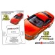 1/24 Honda Prelude Pre Cut Window Painting Masks for Fujimi kits