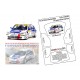 1/24 Peugeot 306 Maxi Rally Pre Cut Window Painting Masks for NuNu kits