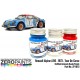Renault Alpine A110 1973 - Tour De Corse Red, White & Blue Paint Set (3x 30ml)