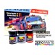 Hyundai i20 WRC Red, Light Blue &amp; Dark Blue Paint Set (3x 30ml)