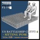 1/350 US BattleShip Crews-4: Sit (330 figures)