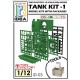 Tank Model Kits w/Packages for 1/12 Figures #Tank Kit-1