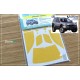 1/24 Isuzu VehiCros Window and Light Painting Masks for Tamiya kit